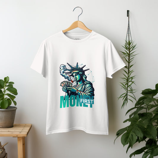 First money then you t shirt